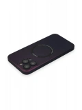 Newface Apple iPhone 14 Pro Kılıf Jack Magneticsafe Lens Silikon - Mürdüm