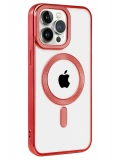 Newface Apple iPhone 14 Pro Kılıf Kronos Magsafe Kapak - Kırmızı