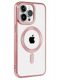 Newface Apple iPhone 14 Pro Kılıf Kronos Magsafe Kapak - Rose Gold