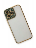 Newface Apple iPhone 14 Pro Kılıf Liva Lens Silikon - Yeşil