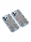 Newface Apple iPhone 14 Pro Kılıf Mekanik Bumper Kapak - Mavi