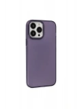 Newface Apple iPhone 14 Pro Kılıf Modos Metal Kapak - Derin Mor