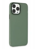 Newface Apple iPhone 14 Pro Kılıf Modos Metal Kapak - Koyu Yeşil