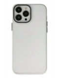 Newface Apple iPhone 14 Pro Kılıf Modos Metal Kapak - Şeffaf