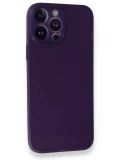Newface Apple iPhone 14 Pro Kılıf PP Ultra İnce Kapak - Mor