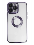 Newface Apple iPhone 14 Pro Kılıf Slot Silikon - Mor
