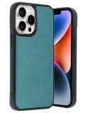 Newface Apple iPhone 14 Pro Max Kılıf Aras Deri Kapak - Açık Yeşil