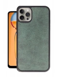 Newface Apple iPhone 14 Pro Max Kılıf Aras Deri Kapak - Koyu Yeşil