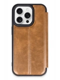 Newface Apple iPhone 14 Pro Max Kılıf Flip Cover - Taba