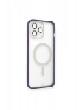Newface Apple iPhone 14 Pro Max Kılıf Grand Magneticsafe Kapak - Mor