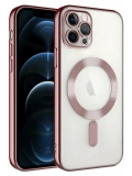 Newface Apple iPhone 14 Pro Max Kılıf Kross Magneticsafe Kapak - Rose