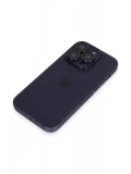 Newface Apple iPhone 14 Pro Max Kılıf Luko Lens Silikon - Derin Mor