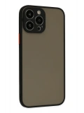 Newface Apple iPhone 14 Pro Max Kılıf Montreal Silikon Kapak - Siyah