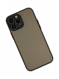 Newface Apple iPhone 14 Pro Max Kılıf Montreal Silikon Kapak - Siyah