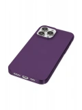 Newface Apple iPhone 14 Pro Max Kılıf Pc Sert Şeffaf Kapak - Mor
