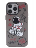 Newface Apple iPhone 14 Pro Max Kılıf Prada Desenli Kapak - Prada Siyah - 1