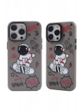 Newface Apple iPhone 14 Pro Max Kılıf Prada Desenli Kapak - Prada Siyah - 1