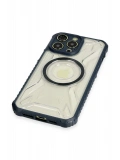 Newface Apple iPhone 14 Pro Max Kılıf Prag Magneticsafe Kapak - Lacivert