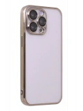 Newface Apple iPhone 14 Pro Max Kılıf Razer Lensli Silikon - Gold