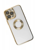 Newface Apple iPhone 14 Pro Max Kılıf Slot Silikon - Gold