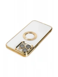 Newface Apple iPhone 14 Pro Max Kılıf Slot Silikon - Gold