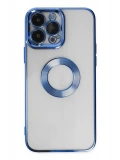 Newface Apple iPhone 14 Pro Max Kılıf Slot Silikon - Mavi