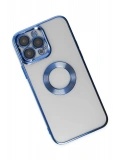 Newface Apple iPhone 14 Pro Max Kılıf Slot Silikon - Mavi
