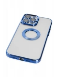 Newface Apple iPhone 14 Pro Max Kılıf Slot Silikon - Mavi