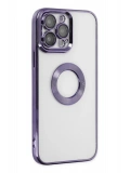 Newface Apple iPhone 14 Pro Max Kılıf Slot Silikon - Mor