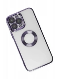 Newface Apple iPhone 14 Pro Max Kılıf Slot Silikon - Mor