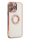 Newface Apple iPhone 14 Pro Max Kılıf Slot Silikon - Rose Gold