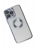Newface Apple iPhone 14 Pro Max Kılıf Slot Silikon - Sierra Blue