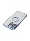 Newface Apple iPhone 14 Pro Max Kılıf Slot Silikon - Sierra Blue