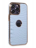 Newface Apple iPhone 14 Pro Max Kılıf Snake Kapak - Sierra Blue