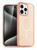 Newface Apple iPhone 14 Pro Max Kılıf Star Magsafe Kapak - Turuncu