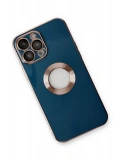 Newface Apple iPhone 14 Pro Max Kılıf Store Silikon - Mavi
