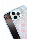 Newface Apple iPhone 14 Pro Max Lumi Desenli Kapak - Mavi