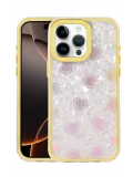 Newface Apple iPhone 14 Pro Max Lumi Desenli Kapak - Sarı