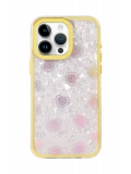 Newface Apple iPhone 14 Pro Max Lumi Desenli Kapak - Sarı