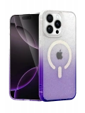 Newface Apple iPhone 14 Pro Max Pummel Shiny Magsafe Kapak - Mor