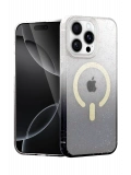 Newface Apple iPhone 14 Pro Max Pummel Shiny Magsafe Kapak - Siyah