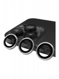 Newface Apple iPhone 14 Pro Max Raze Metal Kamera Lens - Gümüş