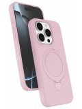 Newface Apple iPhone 14 Pro Max Regal Magsafe Standlı Kapak - Açık Pembe