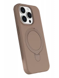 Newface Apple iPhone 14 Pro Max Regal Magsafe Standlı Kapak - Çöl Titanyum