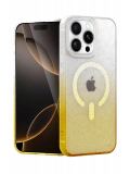 Newface Apple iPhone 14 Pro Pummel Shiny Magsafe Kapak - Gold
