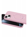 Newface Apple iPhone 14 Regal Magsafe Standlı Kapak - Açık Pembe