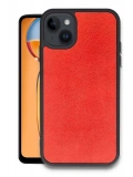 Newface Apple iPhone 15 Kılıf Aras Deri Kapak - Kırmızı
