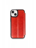 Newface Apple iPhone 15 Kılıf Flip Cover - Kırmızı
