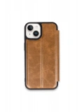 Newface Apple iPhone 15 Kılıf Flip Cover - Taba