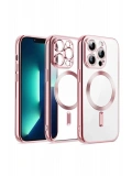 Newface Apple iPhone 15 Kılıf Kross Magneticsafe Kapak - Pembe